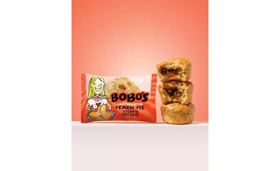 Bobo's releases Peach Pie Stuff'd Oat Bites