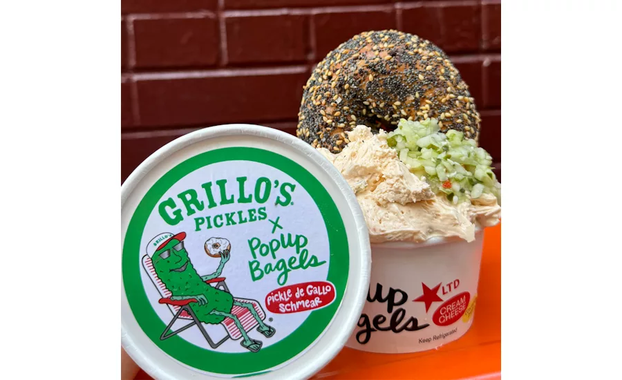 Grillo's Pickles x PopUp Bagels collab