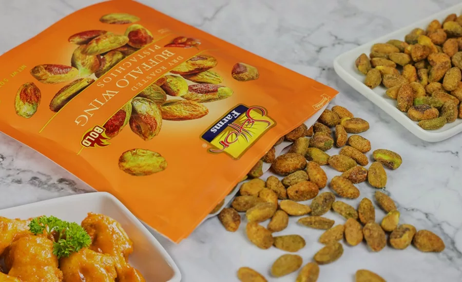 Setton Farms Buffalo Wing Seasoned Pistachio Kernels wins Pantry Award