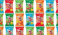 Calbee - shrimp chips.jpg Assorted packages of Calbee Shrimp Chips