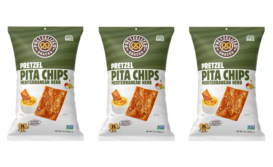 Pretzelized launches Mediterranean Herb Pretzel Pita Chips