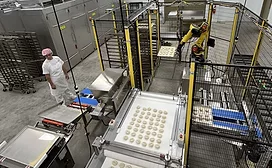 Automated frozen dough system at Johnston's Bakery