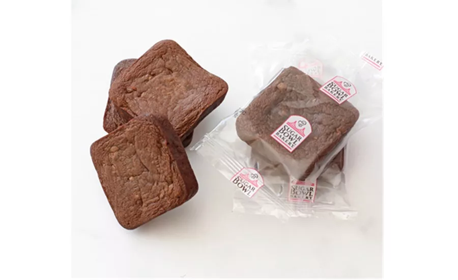 Wrapped and unwrapped Chocolate Brownies