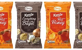 Bags of Clancy's potato chips