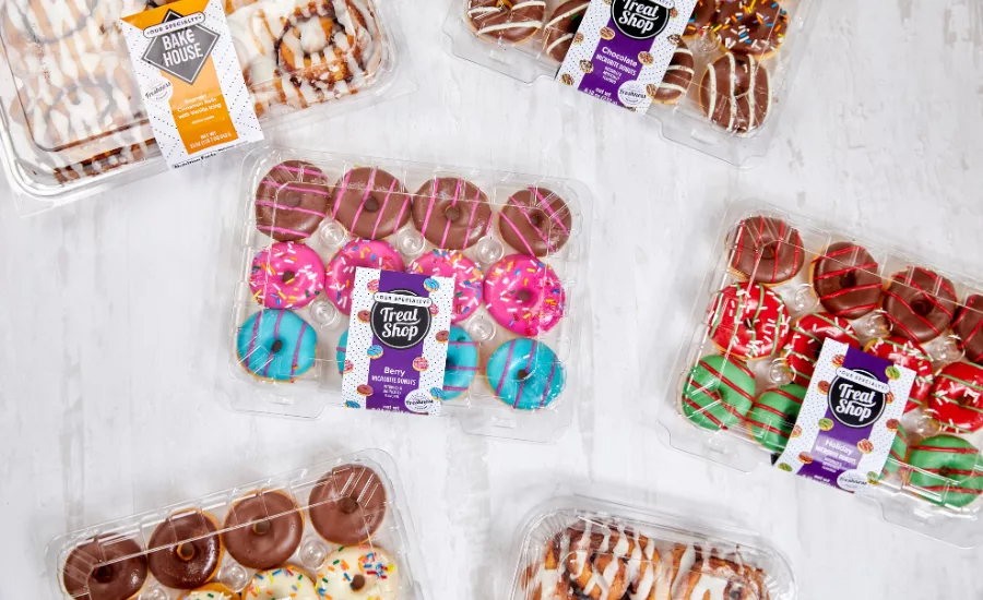 Richs Cinnamon Rolls and Microbite Donuts in packs