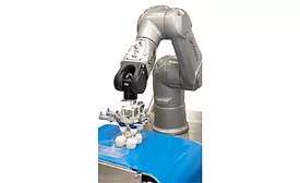 HIRO robot decorating cupcakes
