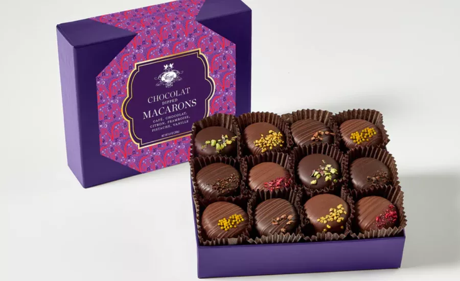 Vosges Haut-Chocolat chocolate dipped macarons