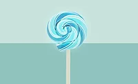 blue lollipop on blue background blue lollipop on blue background