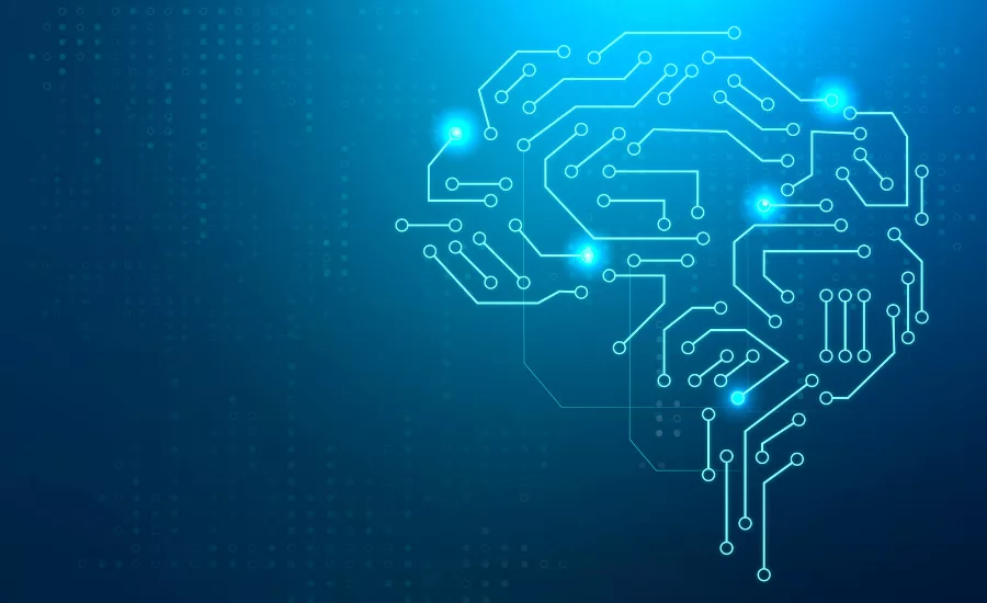 circuit brain AI concept