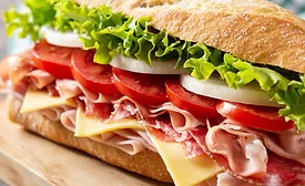 meaty sub sandwich