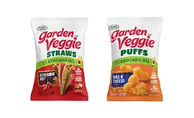 new garden veggie straws puffs packaging