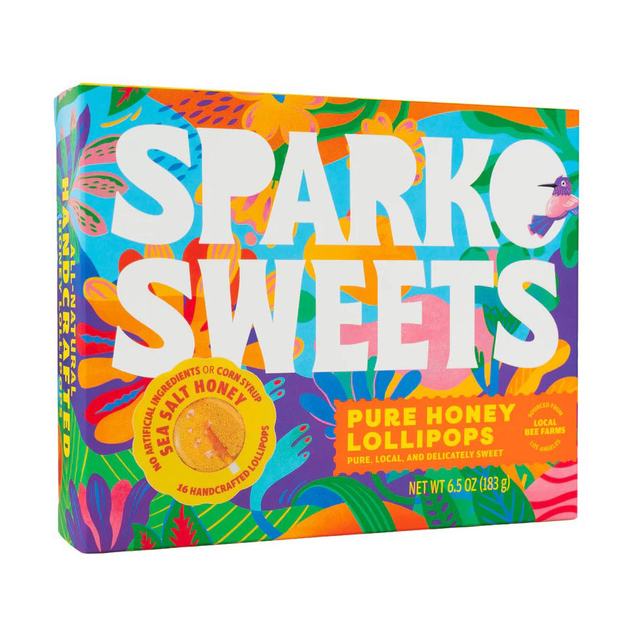 Sea Salt Honey Mini Lollipops by Sparko Sweets