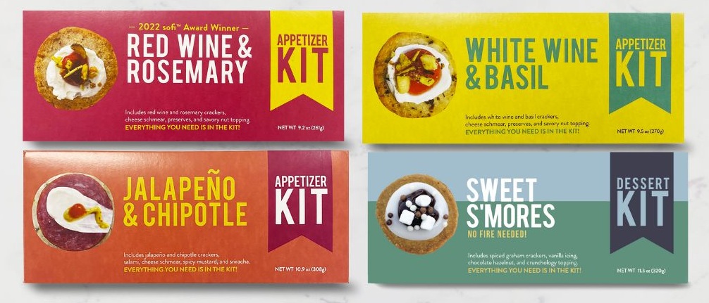 Four cartons of Crackerology snacks