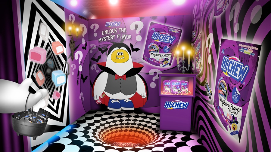 Halloween candy decorated promotion scene