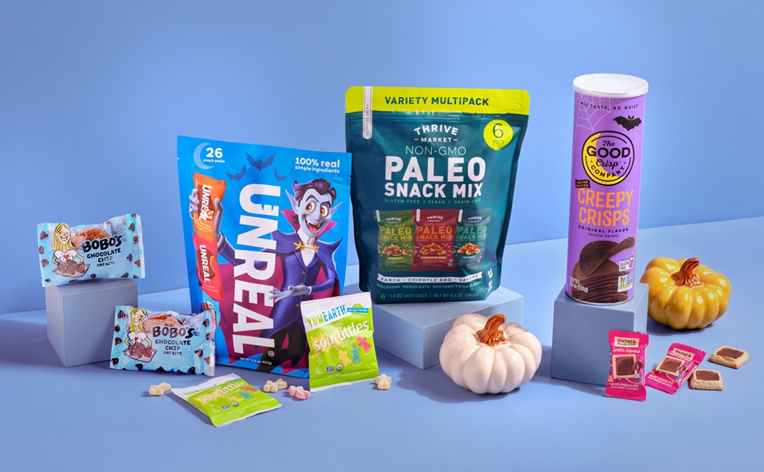 Assortment of Halloween candy options
