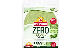 Mission Zero Net Carbs spinach