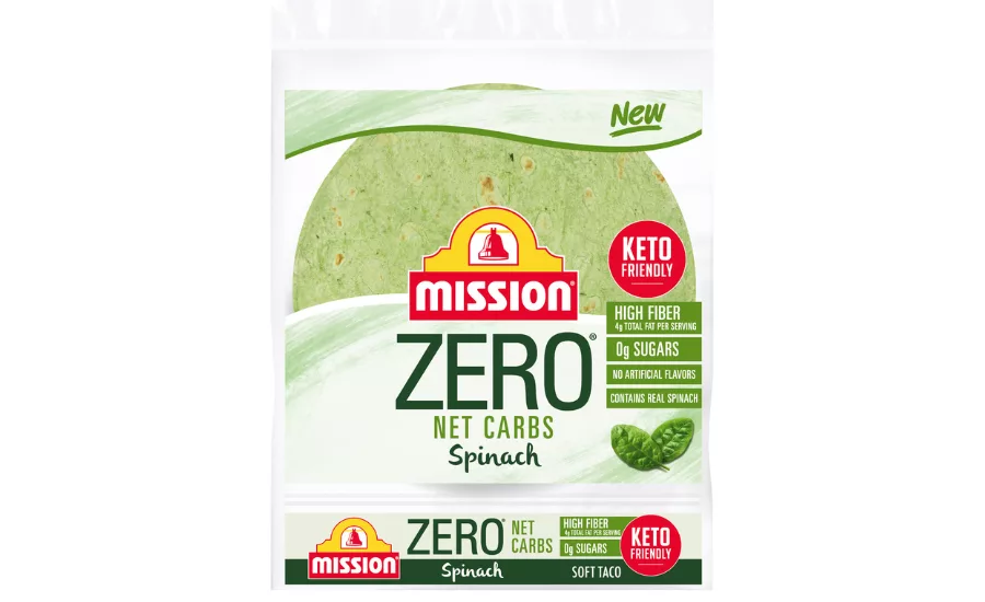 Mission Zero Net Carbs spinach