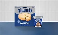 Philadelphia Frozen Cheesecake and Cinnamon Frosting