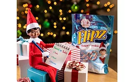 Flipz announces Elf on the Shelf Sugar Cookie Covered Pretzels