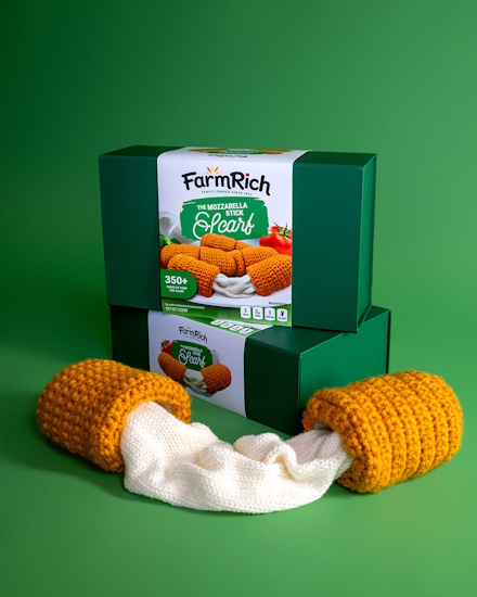 farm rich mozzarella stick scarf