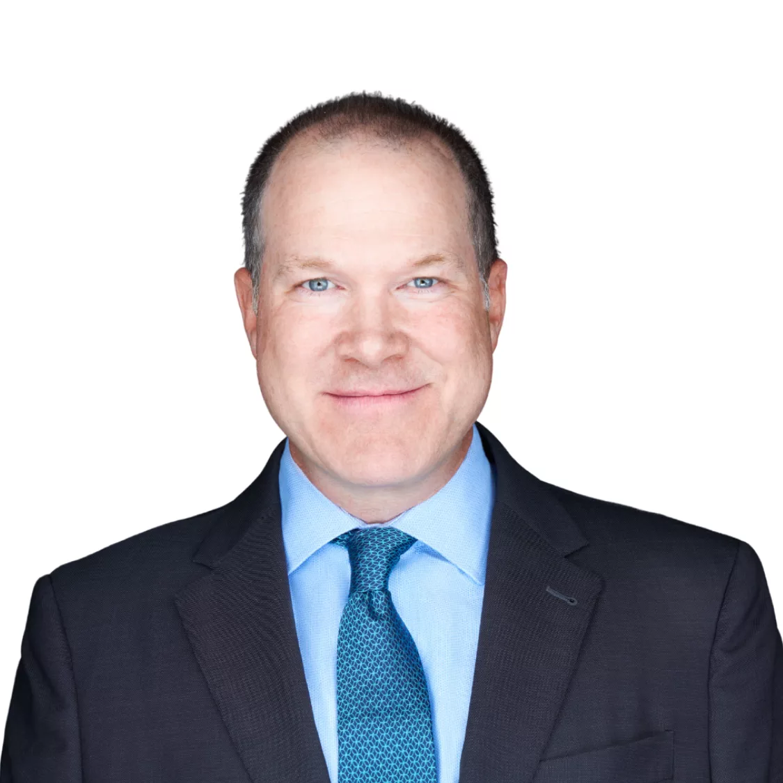 Caucasian man with short hair in suit