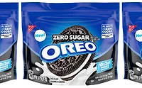 Blue pouch of Oreo Zero Sugar cookies