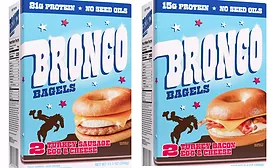 Bronco rolls out turkey bacon and sausage bagels to Target