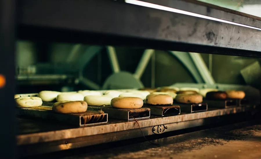 dough in oven