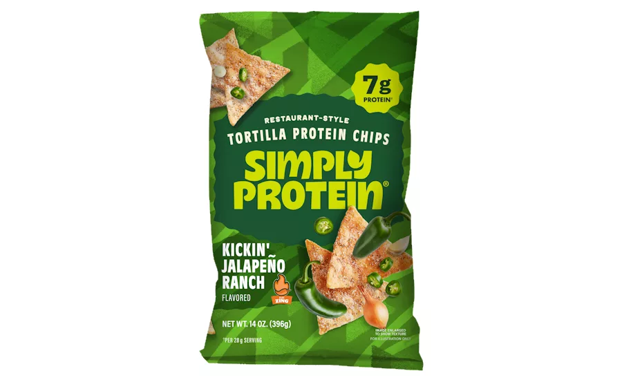 SimplyProtein debuts Jalapeño Ranch Tortilla Chips | Snack Food ...