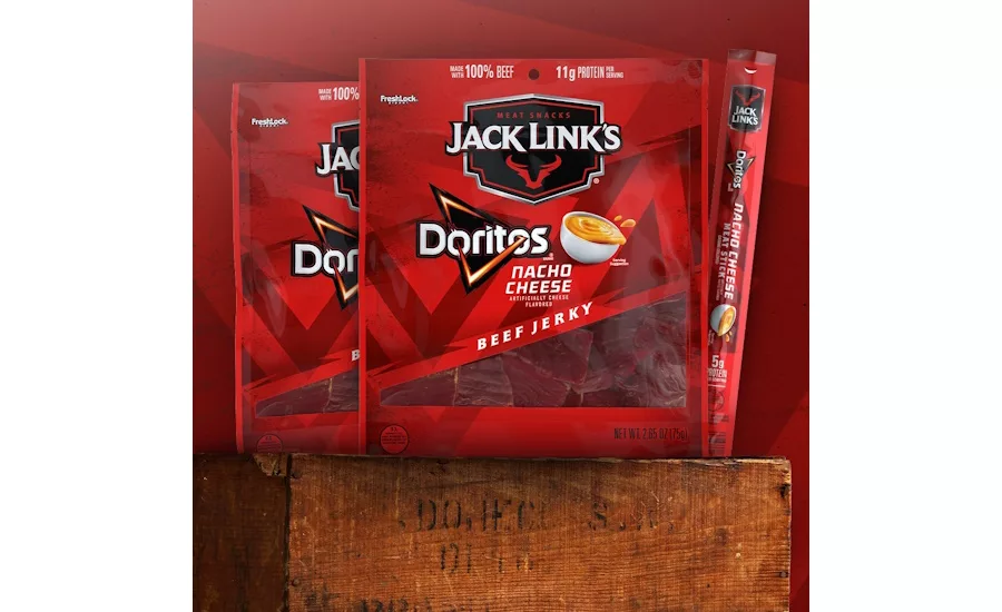 Jack Link's introduces Doritos Nacho Cheese flavor for beef jerky, meat sticks