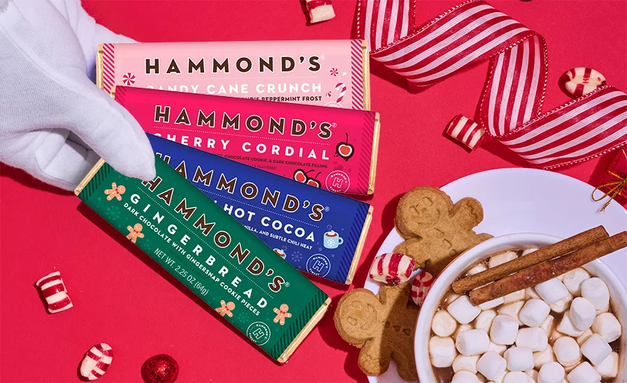 Hammond's launches holiday chocolate bar collection