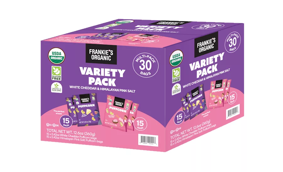 Frankie's Organic Snacks expands to Sam's Club