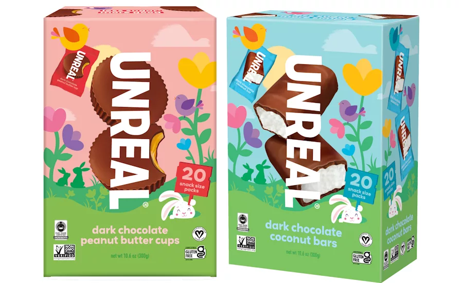 Unreal rereleases Easter packaging for two treats