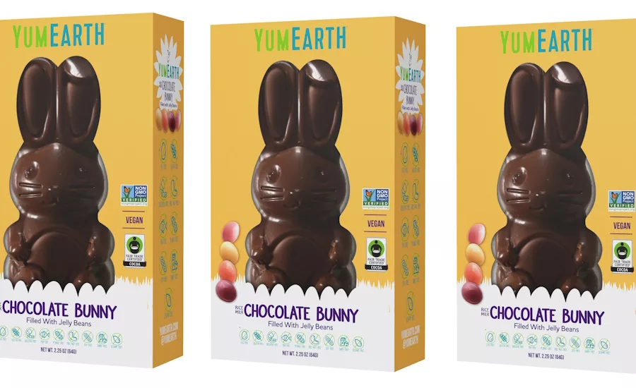 YumEarth launches Easter chocolate bunny with jelly beans