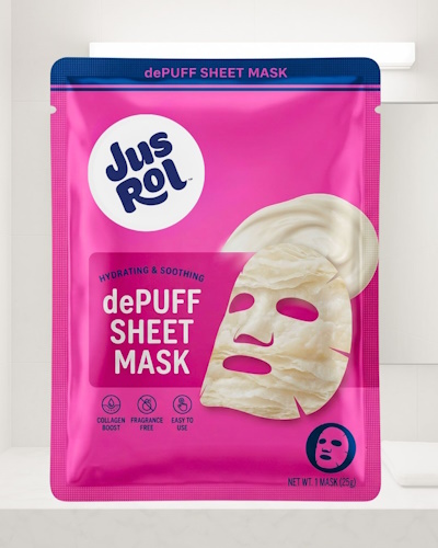 JusRol "debuts" DePuff sheet mask​