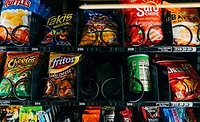 snack packages in vending machine generic