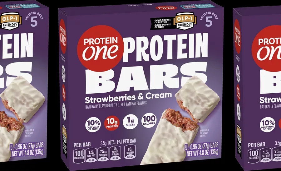 Carton of Protein One Strawberries & Cream protein bars