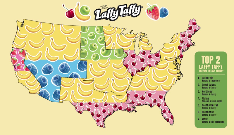 Laffy Taffy goes bananas for National Taffy Day​​​​