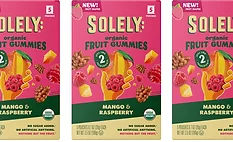 Solely debuts Mango Raspberry fruit gummies