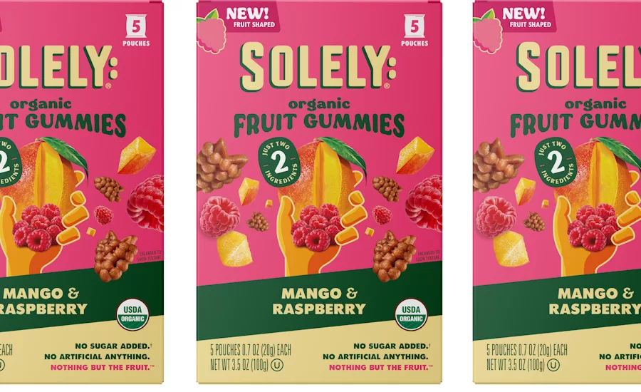 Solely debuts Mango Raspberry fruit gummies