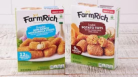 Farm Rich rolls out snack-sized mozzarella sticks, potato tots