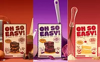 OhSoEasy_three.jpg Three Oh So Easy baking mixes on colored backgrounds