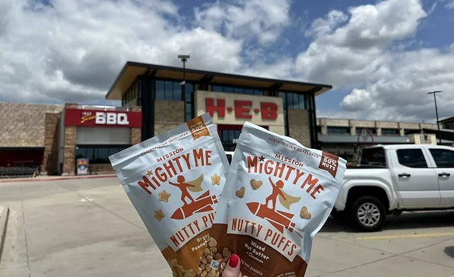 Mission MightyMe Nutty Puffs launches in H-E-B stores