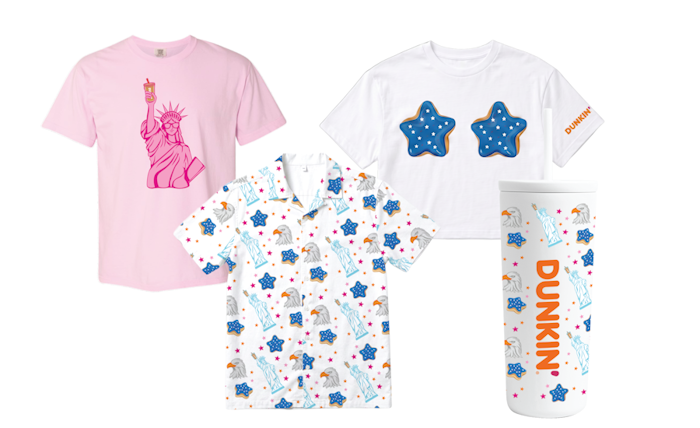 A star-spangled Dunkin' lineup
