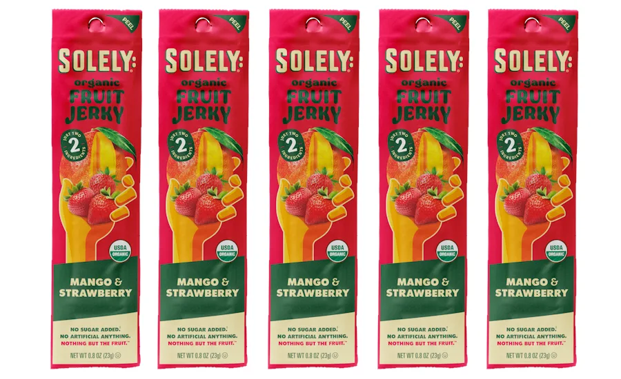Solely debuts Mango Strawberry Fruit Jerky