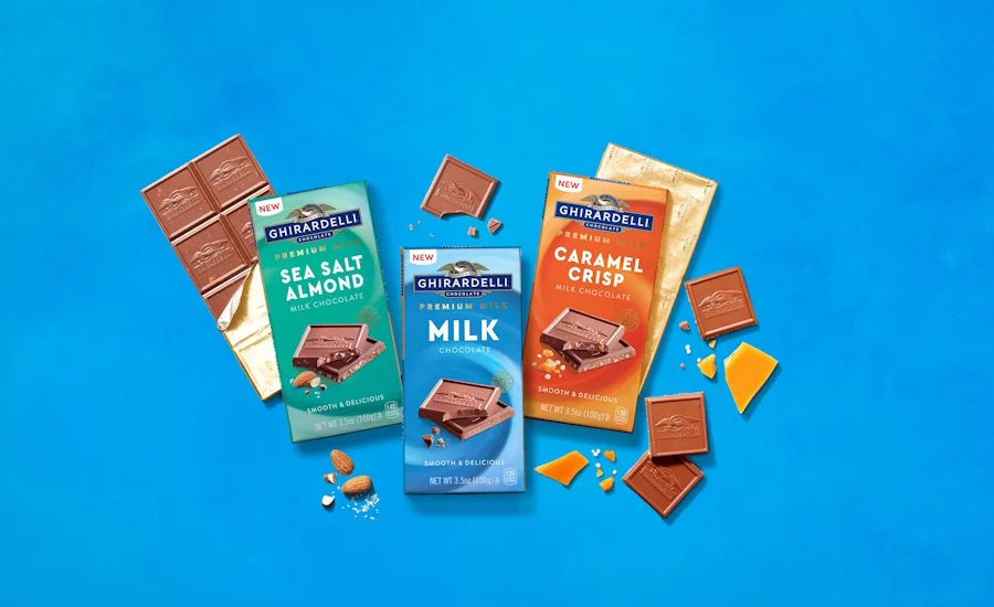Ghirardelli launches premium milk chocolate bars