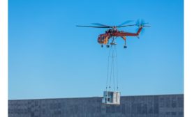 Schwan's pizza plant installs HVAC units using helicopters