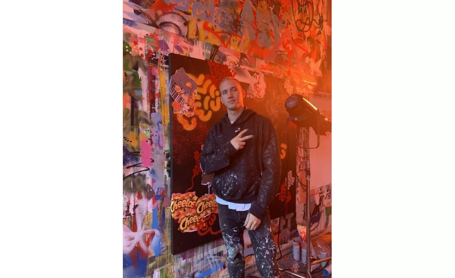 Art Basel Miami artwork features original works entirely made of Cheetos 'Cheetle' dust