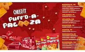 Cheez-It Puff'd hits the road with 'Cheez-It Puff'd a Pallooza' mobile tour