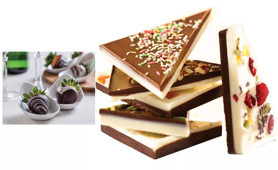 Coatings and drizzles help add nutritional value to baked goods and snacks